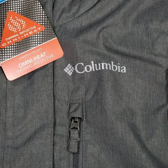 Columbia Youth Infant Grey Jacket Suttle Mountain Long Sleeves Sz XS